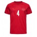 Pánský Fotbalový dres Dánsko Simon Kjaer #4 MS 2022 Domácí Krátký Rukáv